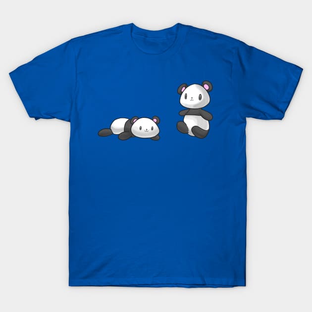 Kawaii Baby Pandas T-Shirt by aishiiart